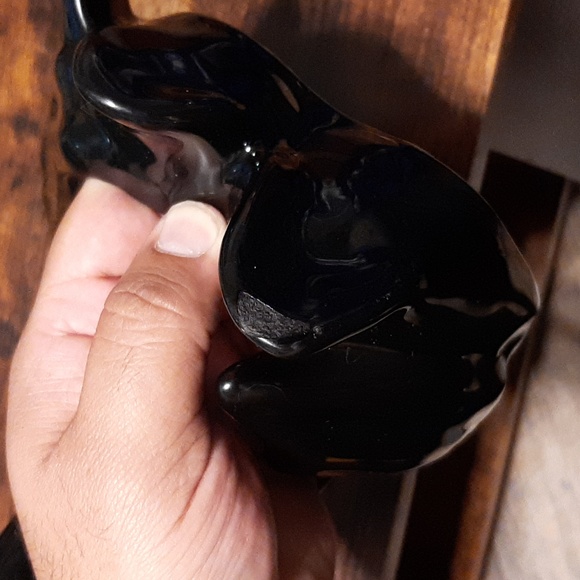 Vintage Camark Pottery Double Swan Planter - Black - Picture 8 of 11